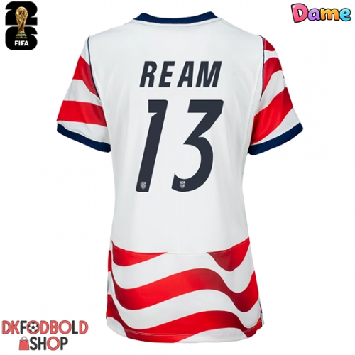 Forente stater Tim Ream #13 Hjemmebanetrøje Dame VM 2026 Kort ærmer